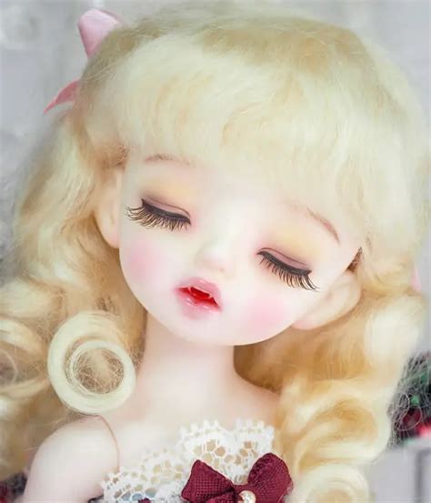 Scale Nude Bjd Doll Sleeping Girl Bjd Sd Resin Figure Doll Diy Model Toy Gift Not Included