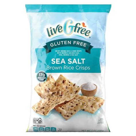 Amazon LiveGfree Sea Salt Brown Rice Crisps 7 Oz Great For Dips