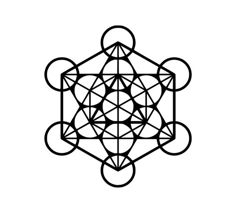 Cubo De Metatron Geometria Sagrada Vetor No Vecteezy