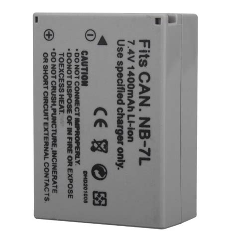 แบตกล้อง Canon Nb 7l 1pcs 1400mah Nb 7l Nb7l Nb 7l Battery For Canon Powershot G10 G11 G12 Sx30