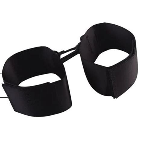 1 Pair Sex Game Adjusted Nylon Handcuffs For Sex Product Black Size Could Bdsm Sex Toys For