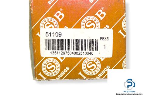 Isb Thrust Ball Bearing Platinum International