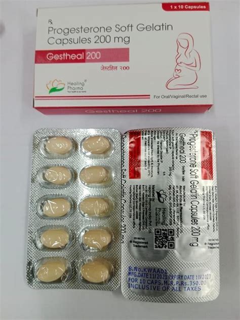 Progesterone 200 Mg Capsule Packaging Type Strip Packaging Size 10 Capsules At Rs 400box In