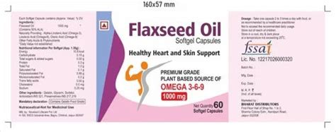 Flaxseed Oil 1000 Mg Capsules 60 Capsules At Rs 250 Bottle Flaxseed Oil Capsule In Jaipur Id