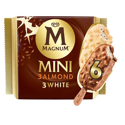 Buy Magnum Mini White And Almond Ice Cream 575 Ml X 6 Pcs Online In Uae Talabat Uae