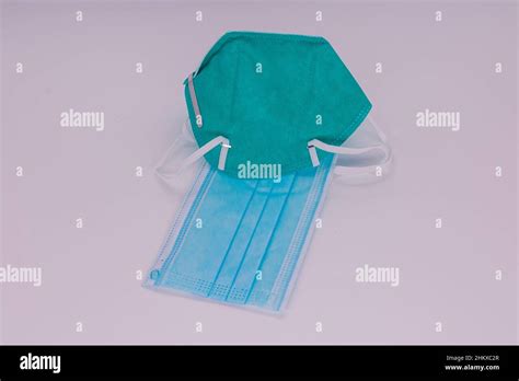 One Surgical Blue Mask And One N 95 Protection Medical Respirator