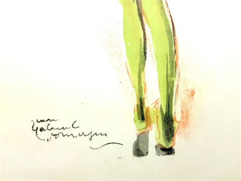 Domergue Naked Signierte Originallithographie Von Bei Pamono