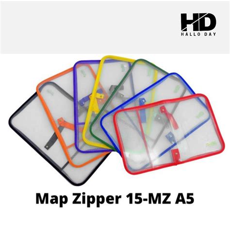 Jual Map Resleting A5zipper Bag A5map Resletingmap Zipper Shopee