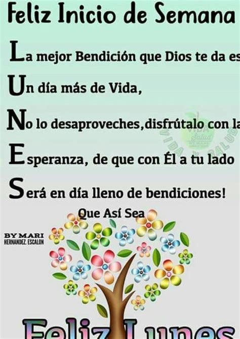 Inicio de semana con la bendición de Dios