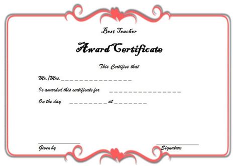 Best Teacher Certificate Template 2 | Paddle Templates