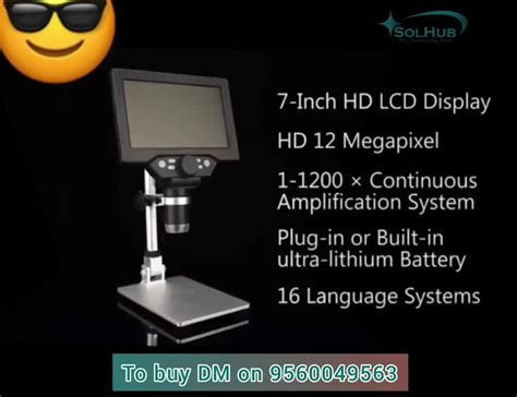 G1200 Electronic Microscope 1x 1200x, SEM (Scanning Electron Microscope ...