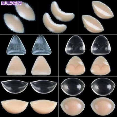 Silicone Push Pads Bra Swimsuits Bikini Insert Silicone Pad Bra Push Pair Aliexpress