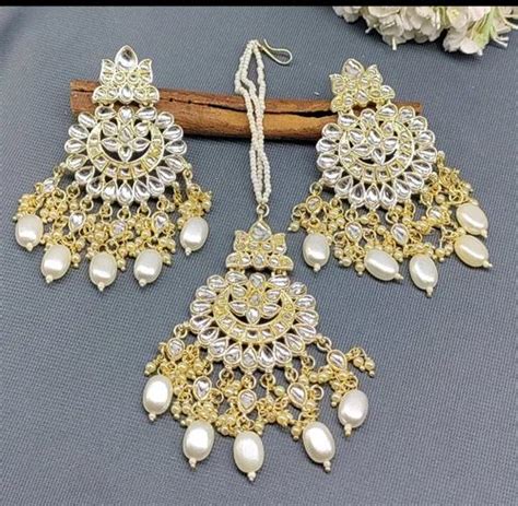 Kundan Earring Golden Sku A At Rs Malad East Mumbai