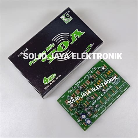 Jual Kit Preamp Mic Toa Pre Amp Mic 4 Channel Chanel Terminal Mic Ranic