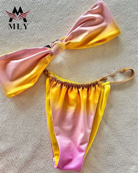 Wholesale Custom Sexy Swimwear Cross Bikini Brazilian Swimsuits Bikinis Mature Women Bathing
