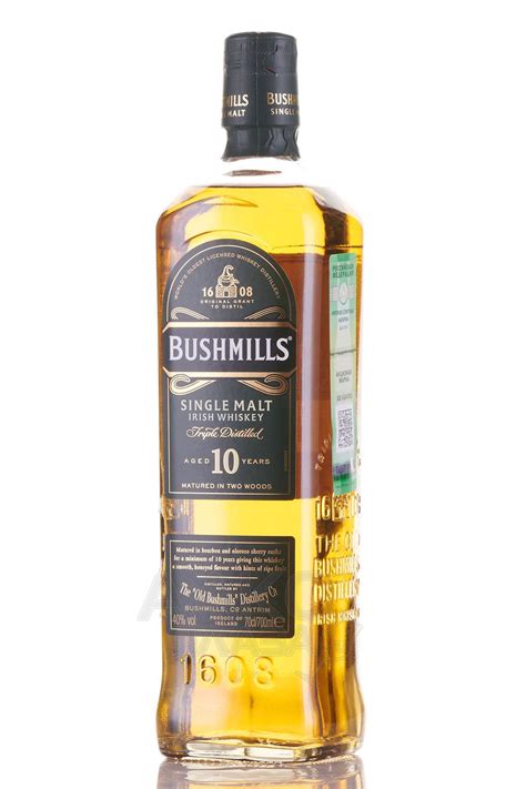 Bushmills 10 years - купить ирландский виски Бушмилс 10 лет 0.7 л - цена