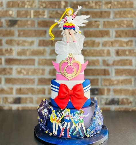 Custom Sailor Moon Cake Sailor Moon Cakes Sailor Moon Party Cute