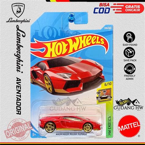Jual Hot Wheels Lamborghini Aventador Set Merah Kota Depok Gudang Hw Tokopedia