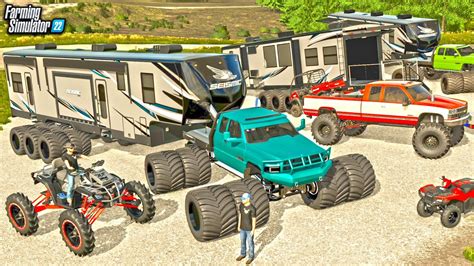 I WENT CAMPING WITH A $350,000 DUAL TIRE CAMPER! (RCC CAMPING) | FS22 ...