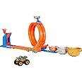 Amazon co jp ホットウィール Hot Wheels モンスタートラック トロフィー チャレンジ ミニカー 台付 乗り物おもちゃ