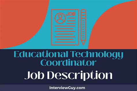 educational technology coordinator job description updated