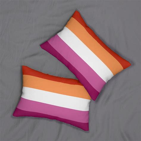 Lesbian Flag Lesbian Throw Pillow Lesbian Home Decor LGBTQ Etsy