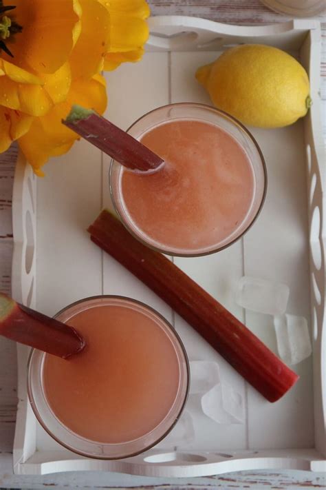 Rhubarb Lemonade Recipe Homemade Spring Refreshment