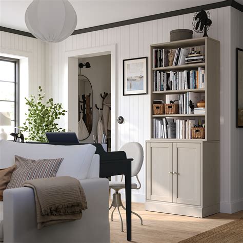 HAVSTA shelving unit grey-beige 81x35x123 cm | IKEA Lietuva