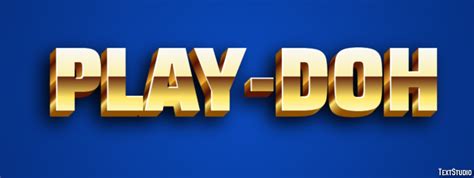 Play Doh Text Effect And Logo Design Brand
