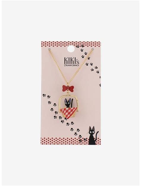 Studio Ghibli Kiki S Delivery Service Jiji Basket Necklace Hot Topic Studio Ghibli Kiki S