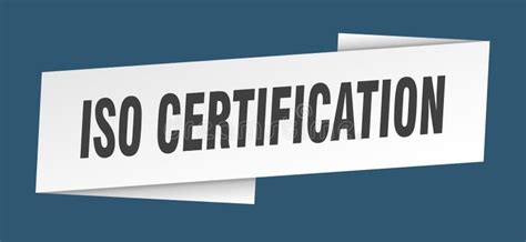 Iso Certification Banner Template Iso Certification Ribbon Label Stock