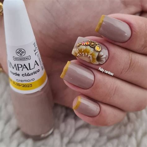 Unhas Decoradas Esmalte Nude Elegantes E Sofisticadas Vem Ver Essas Dicas Faby Cardoso