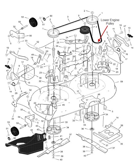 Murray Lawn Mower Drive Belt Diagram Inch