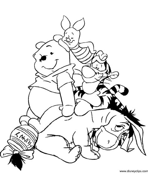 Free Printable Winnie The Pooh And Friends Coloring Pages Plan Your
