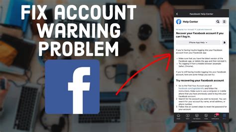 How To Fix Facebook Account Warning Account Warning Problem Solved