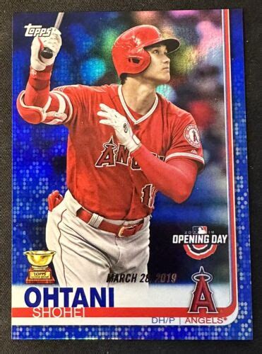 Shohei Ohtani Topps Opening Day Blue Foil Psa Gem