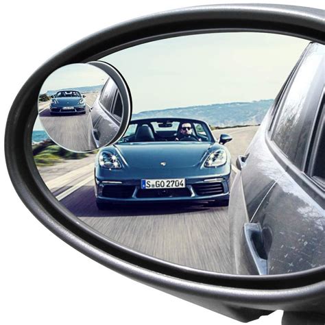 Feelitson Car Rear View Blind Spot Parking Wide Angle Frameless Convex