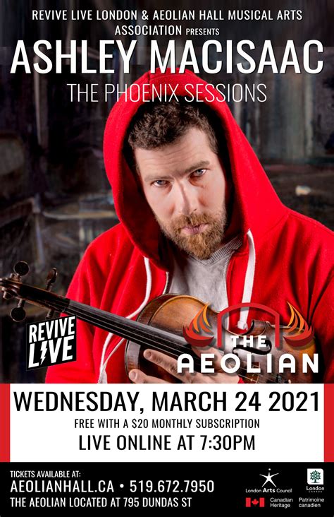 Ashley Macisaac The Aeolian Hall