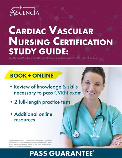 Amazon Cardiac Vascular Nursing Certification Study Guide CVRN Exam