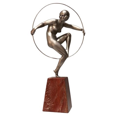 Art Deco Bronze Of A Naked Dancer With A Veil By Leonildo Giannoni For Sale At Stdibs