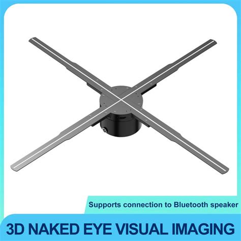 NEWESTP62 3D Hologram Projector Advertising Display Fan Wall Mounted Player 3D Naked Eye 2K HD