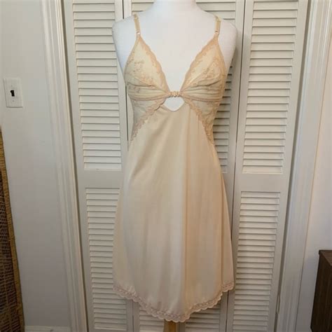 Vintage Intimates Sleepwear Vtg Italian Nude Slip Poshmark