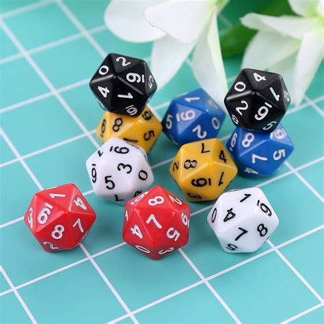 10 Stksset 20 Zijdige D20 Polyhedral Dices Nummer Vicedeal