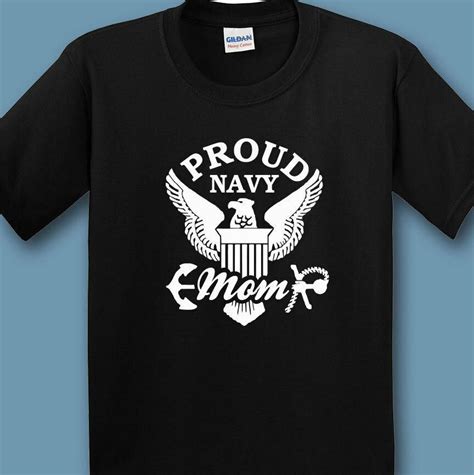 Proud Us Navy Mom Logo T Shirts Navy Mom Navy Wife Shirts