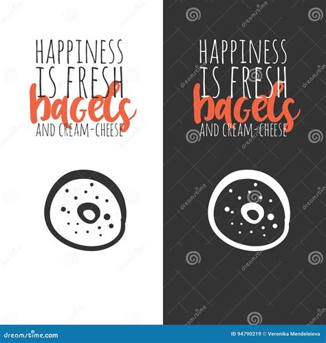 Bagels Logo Design Vector Illustration For Advertising