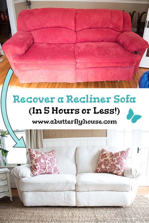 How To Reupholster A Couch Without Removing The Old Fabric Sofa Reupholstered Reupholster