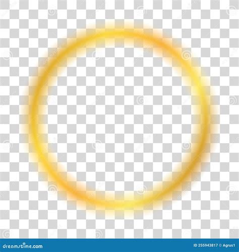 Vector Illustration Of Gold Colored Gradient Banner Frame On