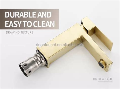 Modern Square Ss Bathroom Sanitary Ware Hot And Cold Mixer Sink Water Taps Basin Faucet With