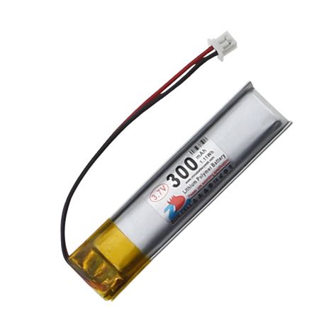 Lipo 3 7v 300mah Battery 47125 5mm With Ph2 0 Connector