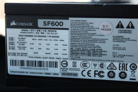 Обзор от покупателя на Блок питания Corsair SF600 600W Platinum CP ...
